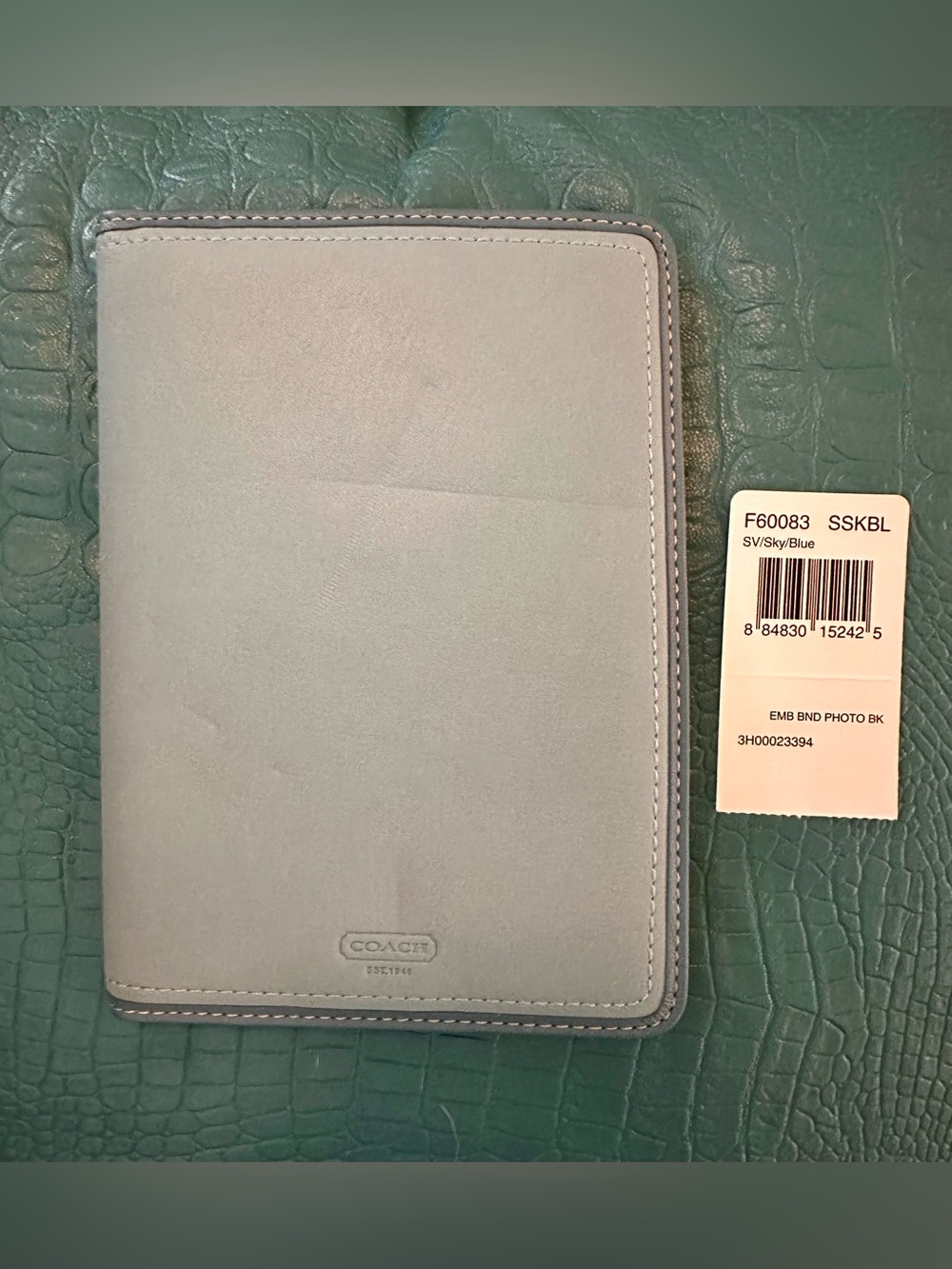 🆓📦 Coach Leather Embossed 5x7 Photo Book